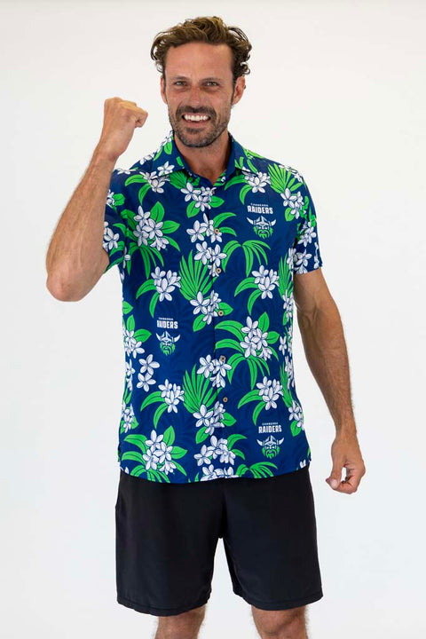 Canberra Raiders 'Reef' Hawaiian Shirt Adult