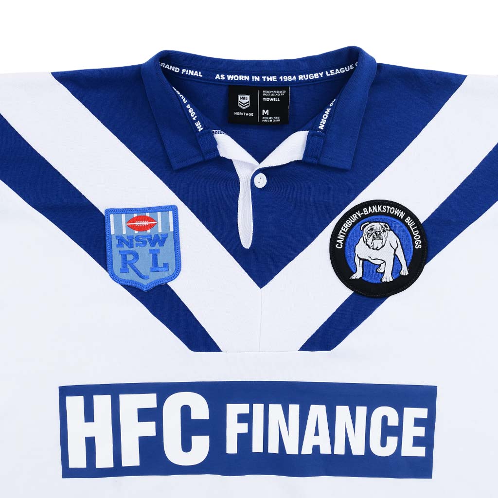 Canterbury バンクスタウン ブルドッグス ラガーシャツ　ユニフォーム Canterbury Bulldogs 1984 Grand Final Retro Jersey – Jerseys Megastore