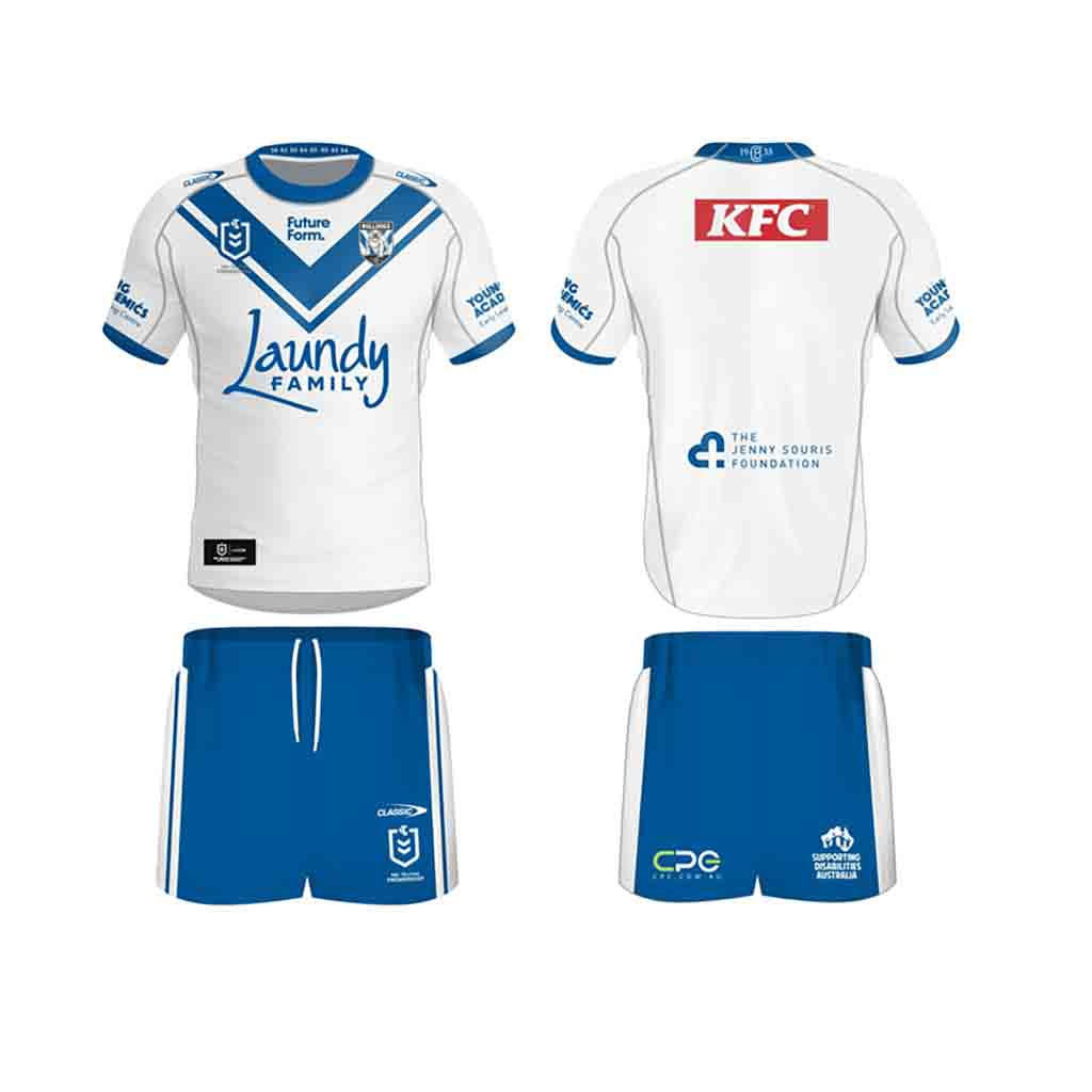 Canterbury Bulldogs 2024 Home Jersey Set Toddler