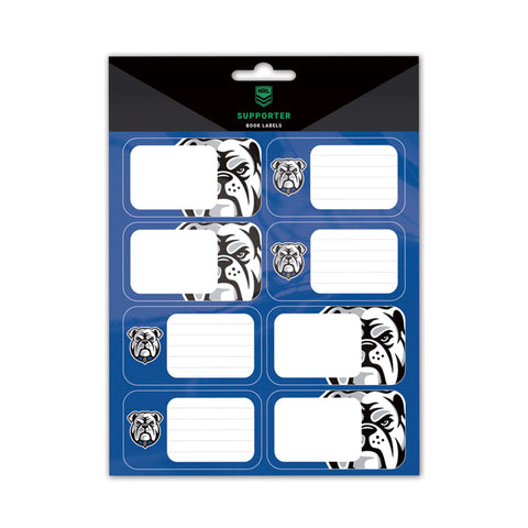 Canterbury Bulldogs Book Labels