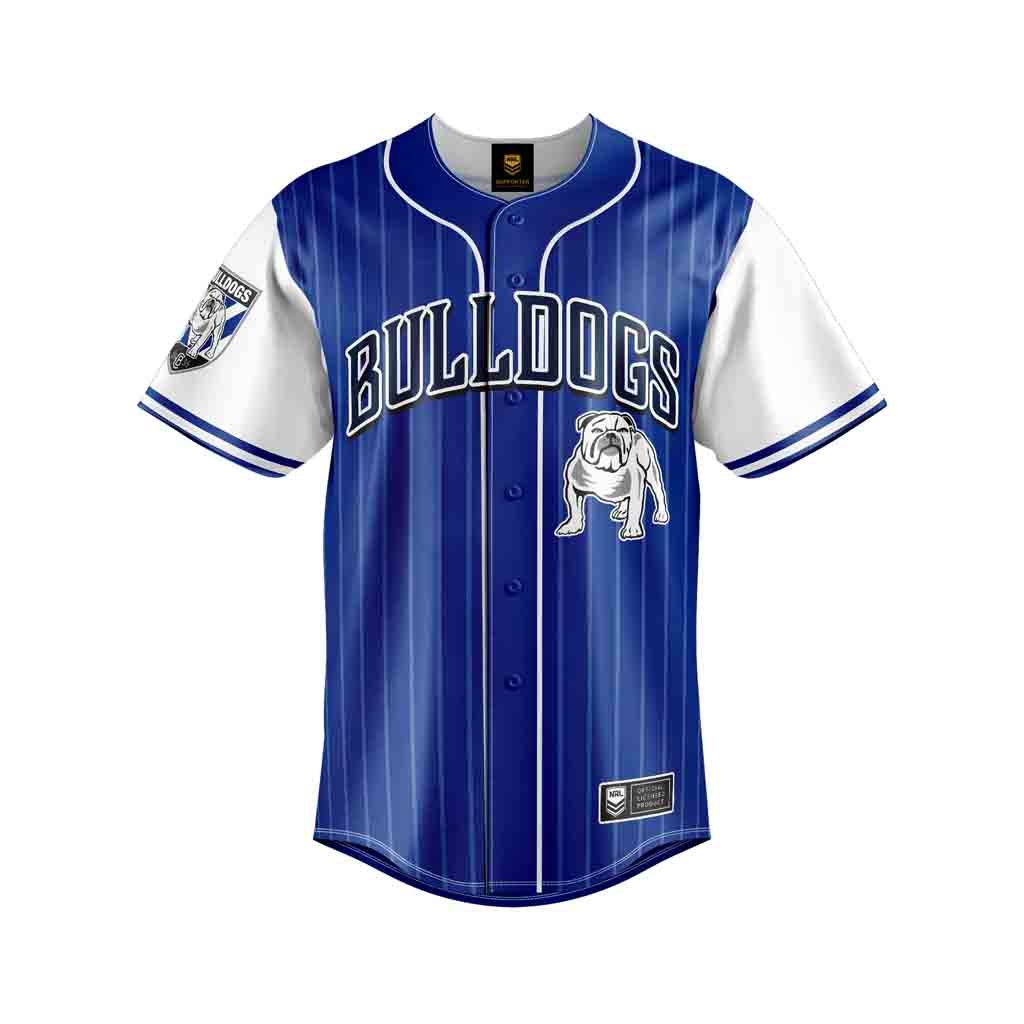 Canterbury Bulldogs "Slugger" Baseball Shirt Adult