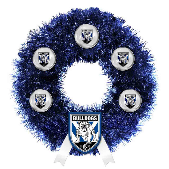 Canterbury Bulldogs Xmas Wreath