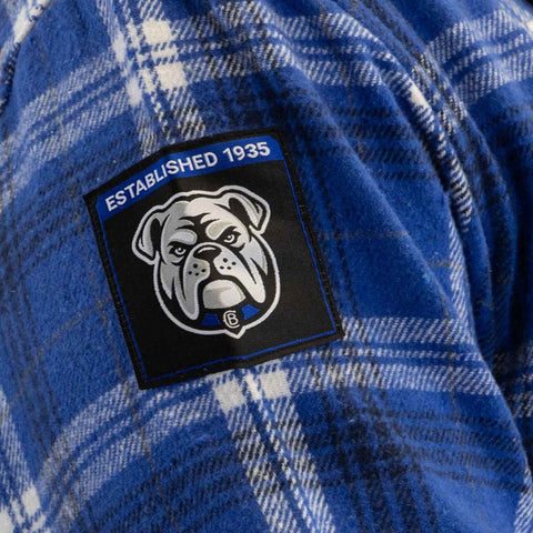 Canterbury Bulldogs Hooded Flannel Shirt Adult