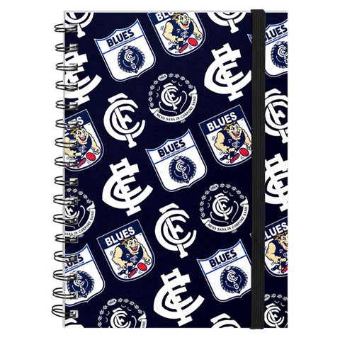 Carlton Blues A5 Hardcover Notebook