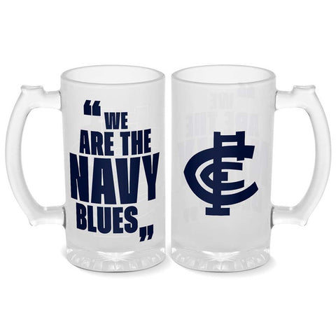 Carlton Blues Frosted Stein 500mL