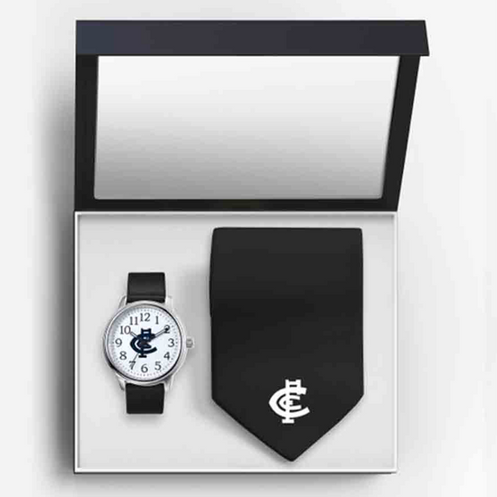 Load image into Gallery viewer, Carlton Blues Watch &amp;amp; Tie Gift Set

