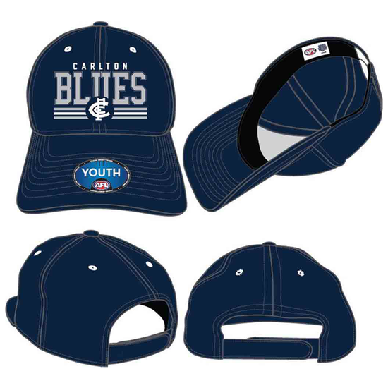 Carlton Blues Wordmark Cap Youth