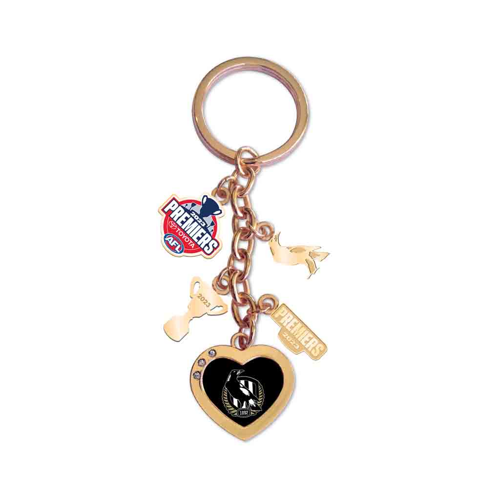 Collingwood Magpies 2023 Premiers Charm Keyring