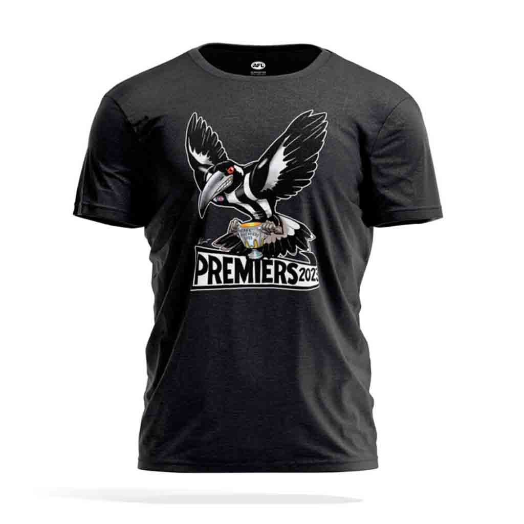 Collingwood Magpies 2023 Premiers Mark Knight Tee Adult