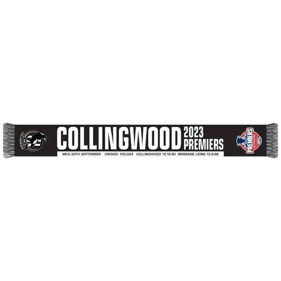 Collingwood Magpies 2023 Premiers Scarf