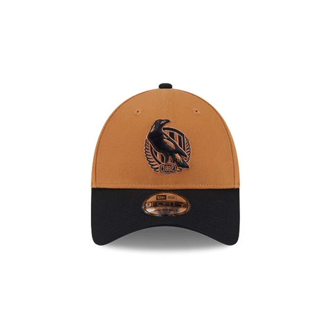 Collingwood Magpies 9Forty Cap Light Brown Black