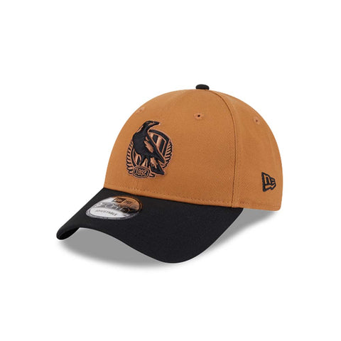 Collingwood Magpies 9Forty Cap Light Brown Black