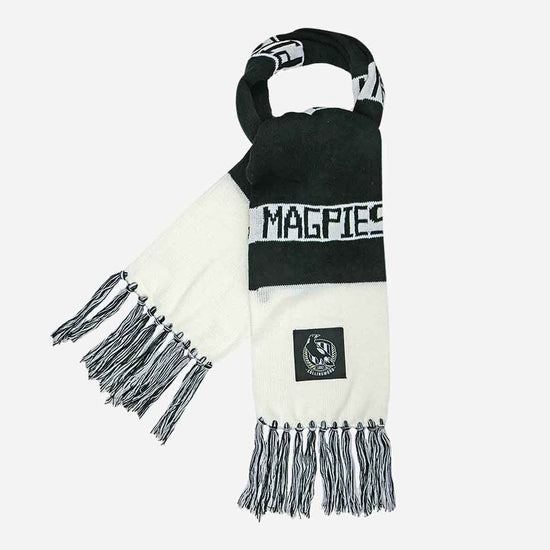 Load image into Gallery viewer, Collingwood Magpies Bar Scarf

