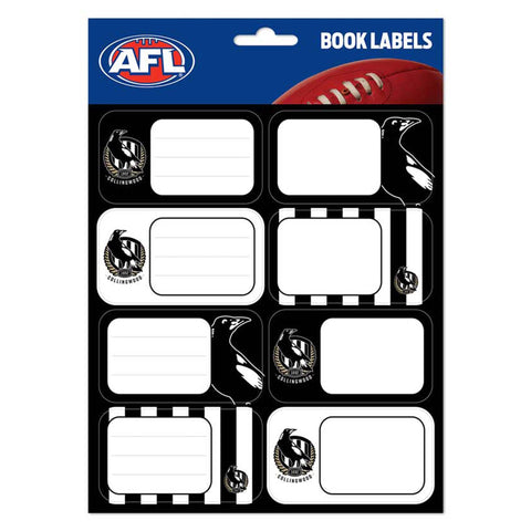 Collingwood Magpies Book Labels