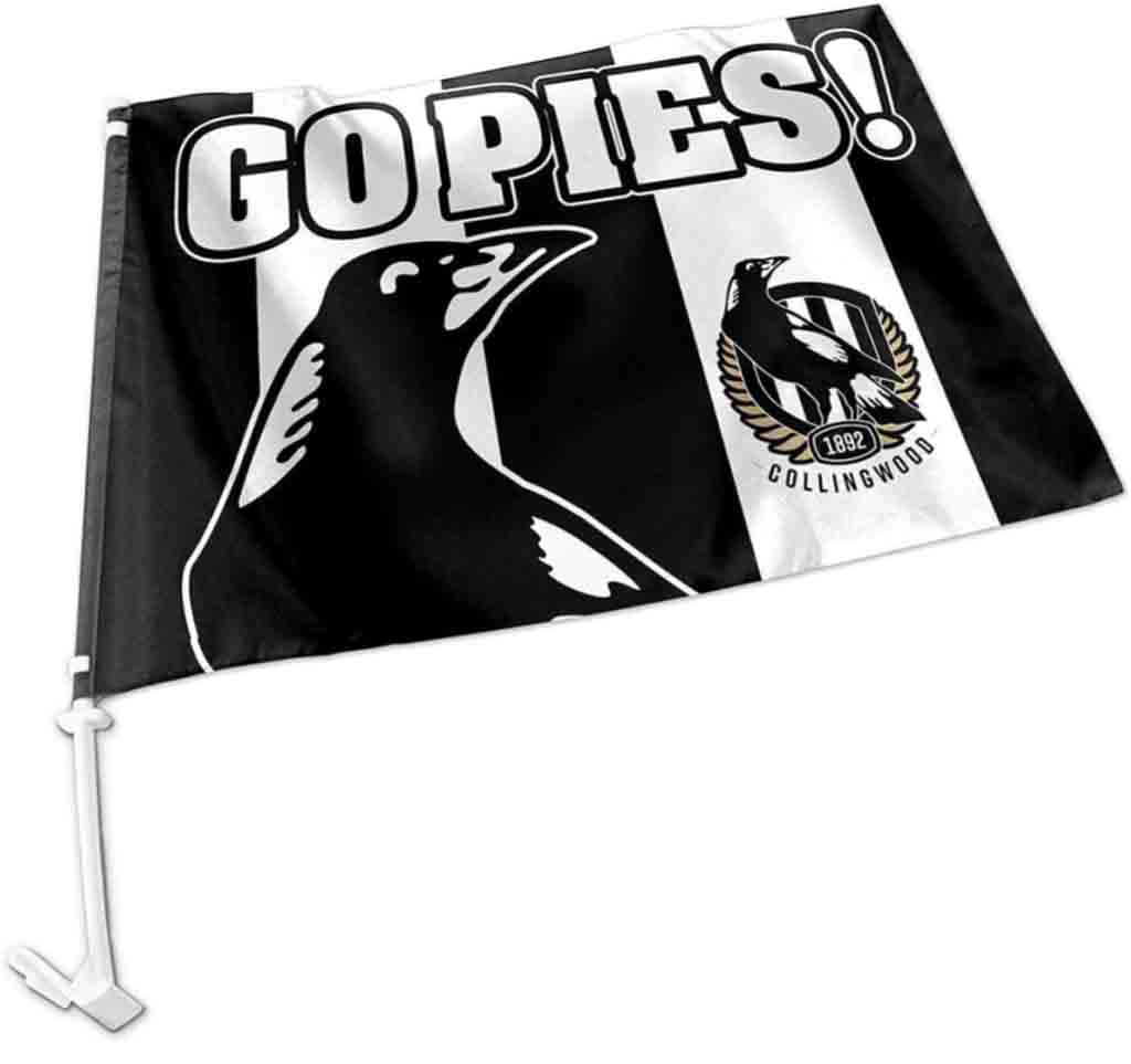 Collingwood Magpies Car Flag