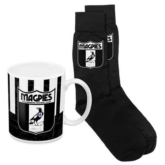 Collingwood Magpies Heritage Mug and Sock Set