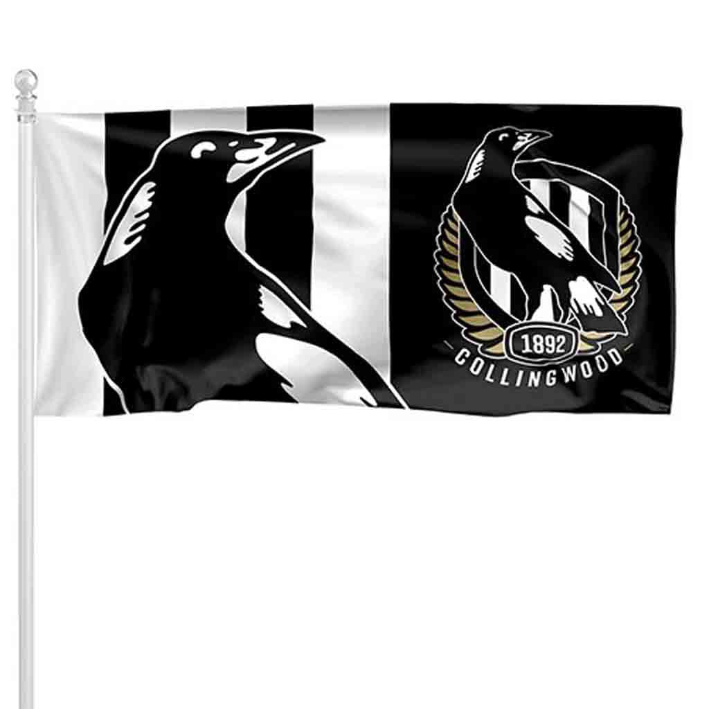 Collingwood Magpies Pole Flag