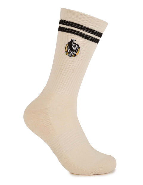 Collingwood Magpies Sneaker Sock 2 Pack Giftbox