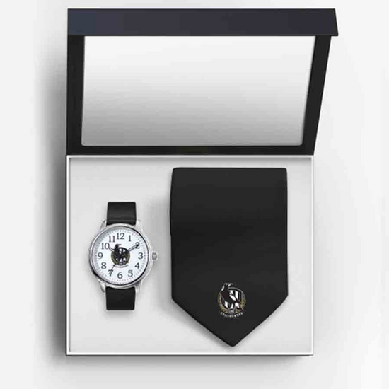 Collingwood Magpies Watch & Tie Gift Set