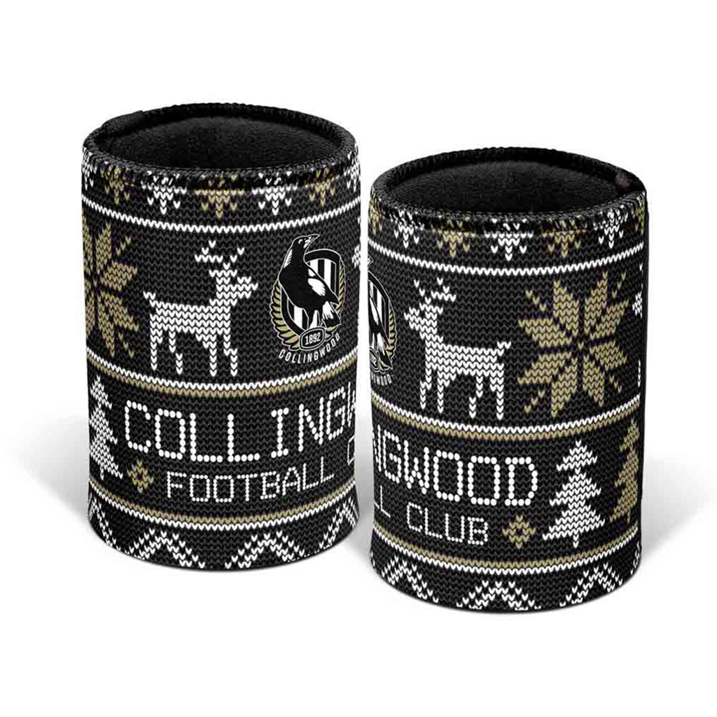Collingwood Magpies Xmas Can Cooler