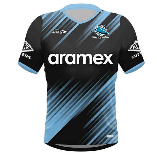 Load image into Gallery viewer, Cronulla Sharks 2024 Training Tee Youth
