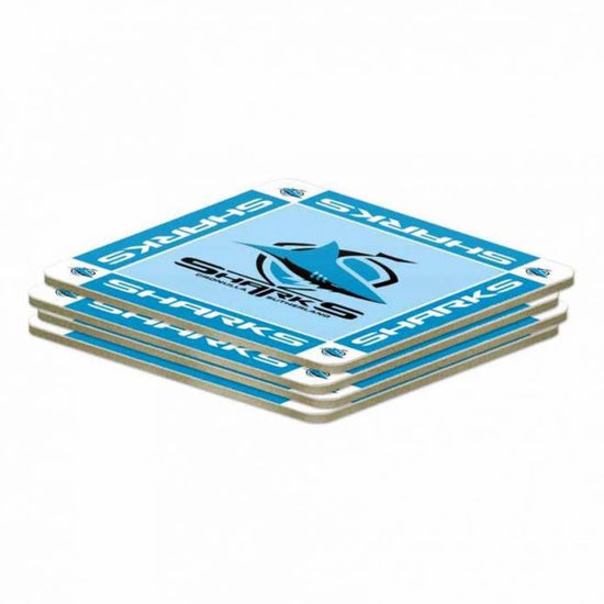 Cronulla Sharks Coasters 4pk