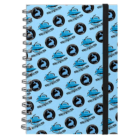 Cronulla Sharks A5 Hardcover Notebook