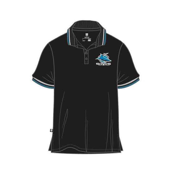 Load image into Gallery viewer, Cronulla Sharks Pique Gold Polo Adult
