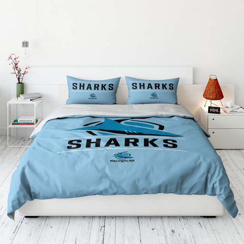 Cronulla Sharks Quilt Cover Set Double