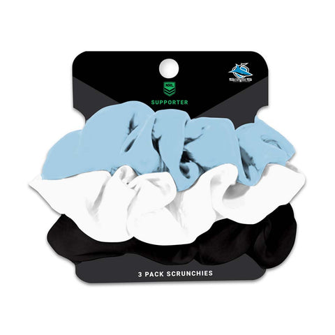Cronulla Sharks Scrunchies 3-Pack