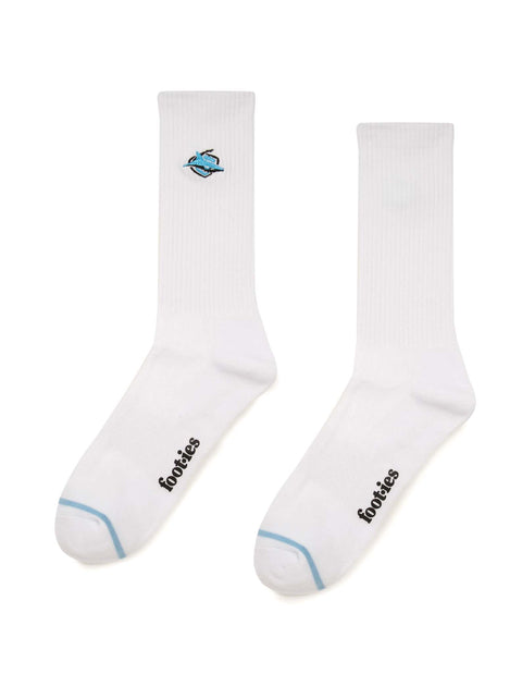 Cronulla Sharks Sneaker Sock 2 Pack Giftbox
