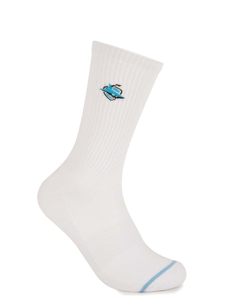 Cronulla Sharks Sneaker Sock 2 Pack Giftbox