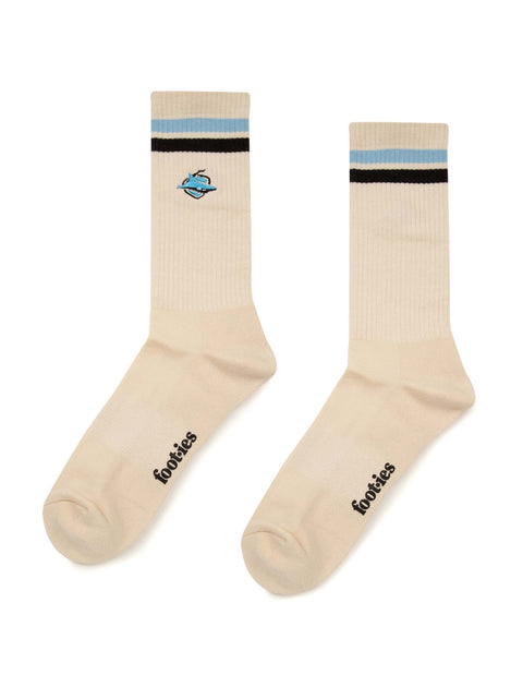 Cronulla Sharks Sneaker Sock 2 Pack Giftbox