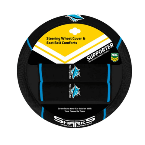 Cronulla Sharks Steering Wheel Cover