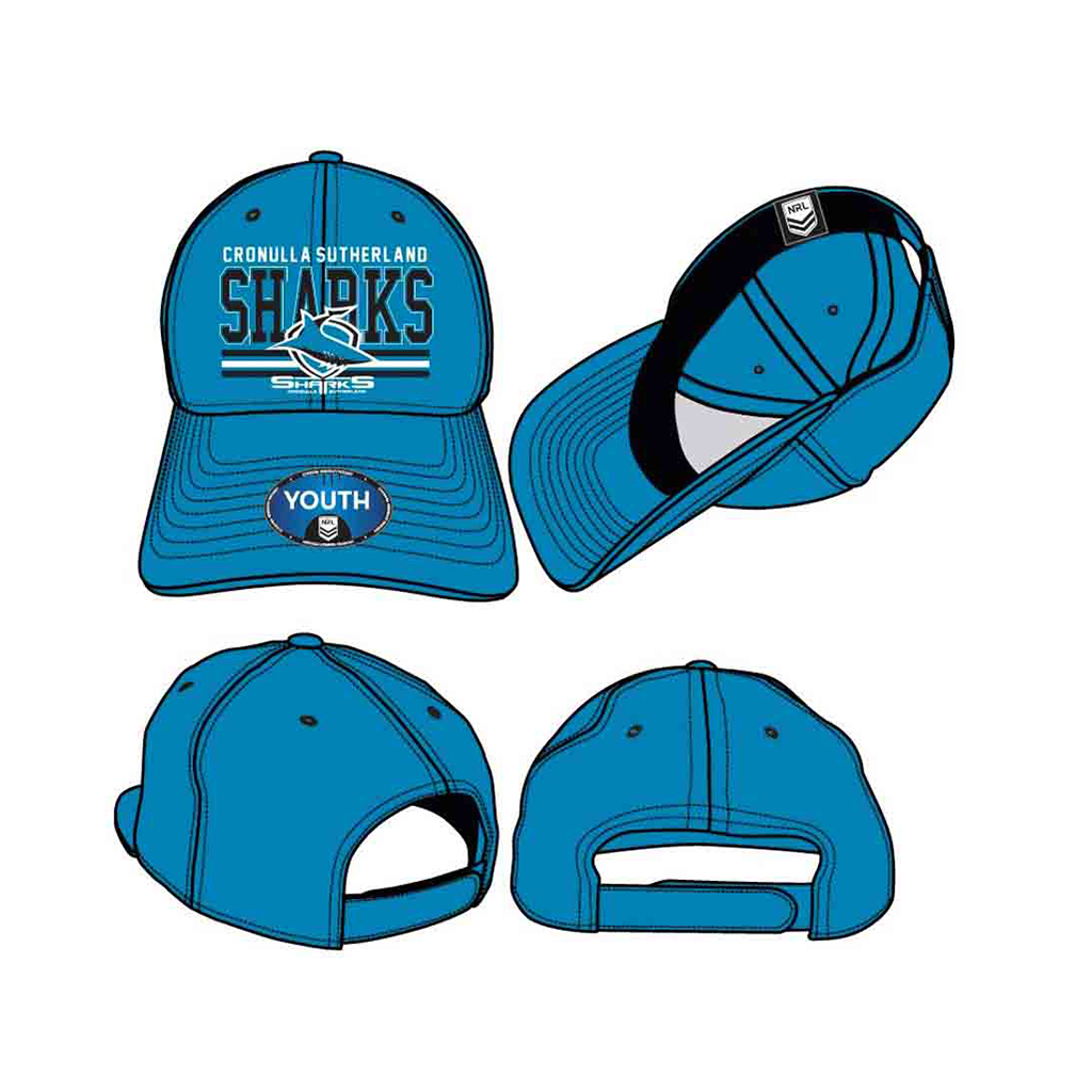 Cronulla Sharks Wordmark Cap Youth