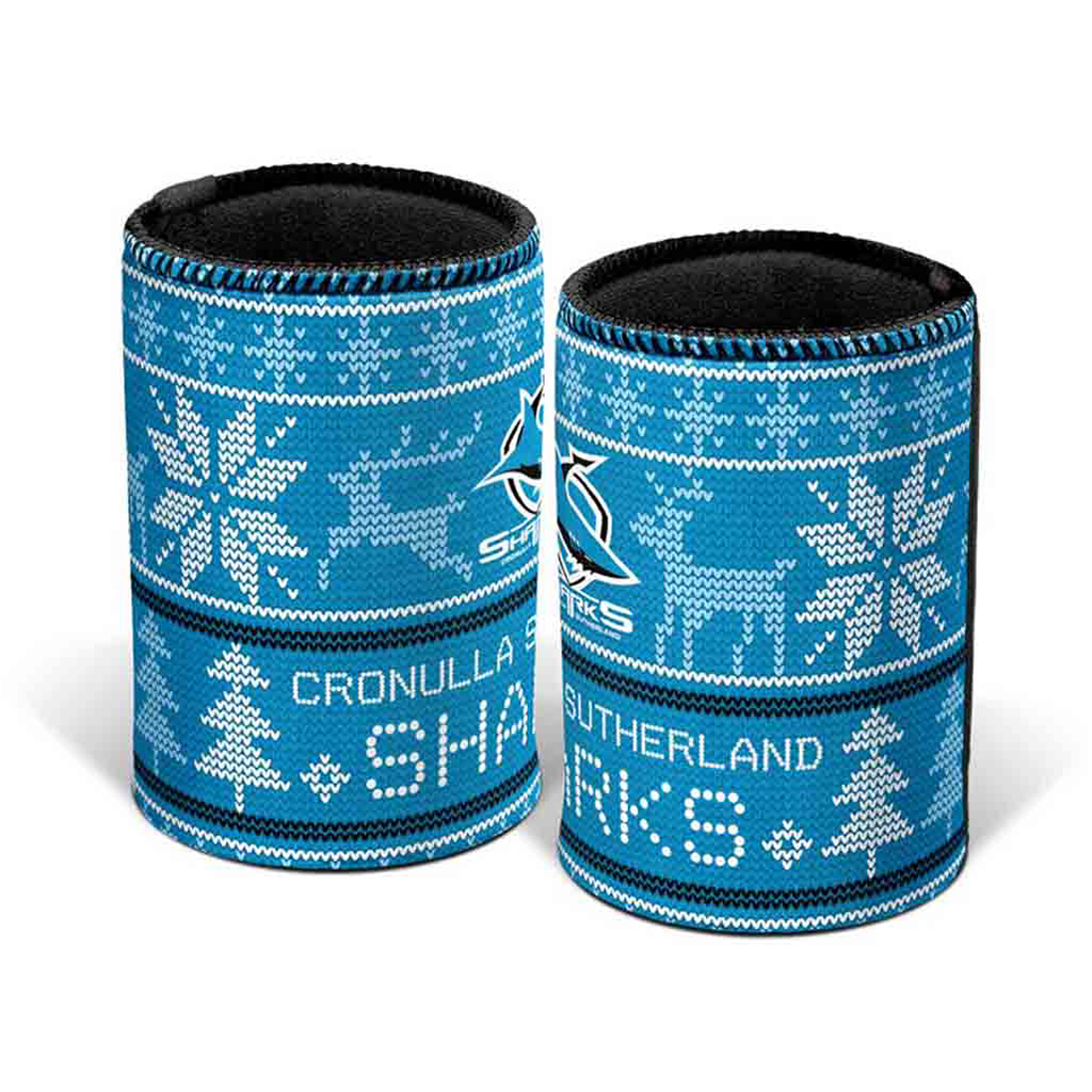 Cronulla Sharks Xmas Can Cooler