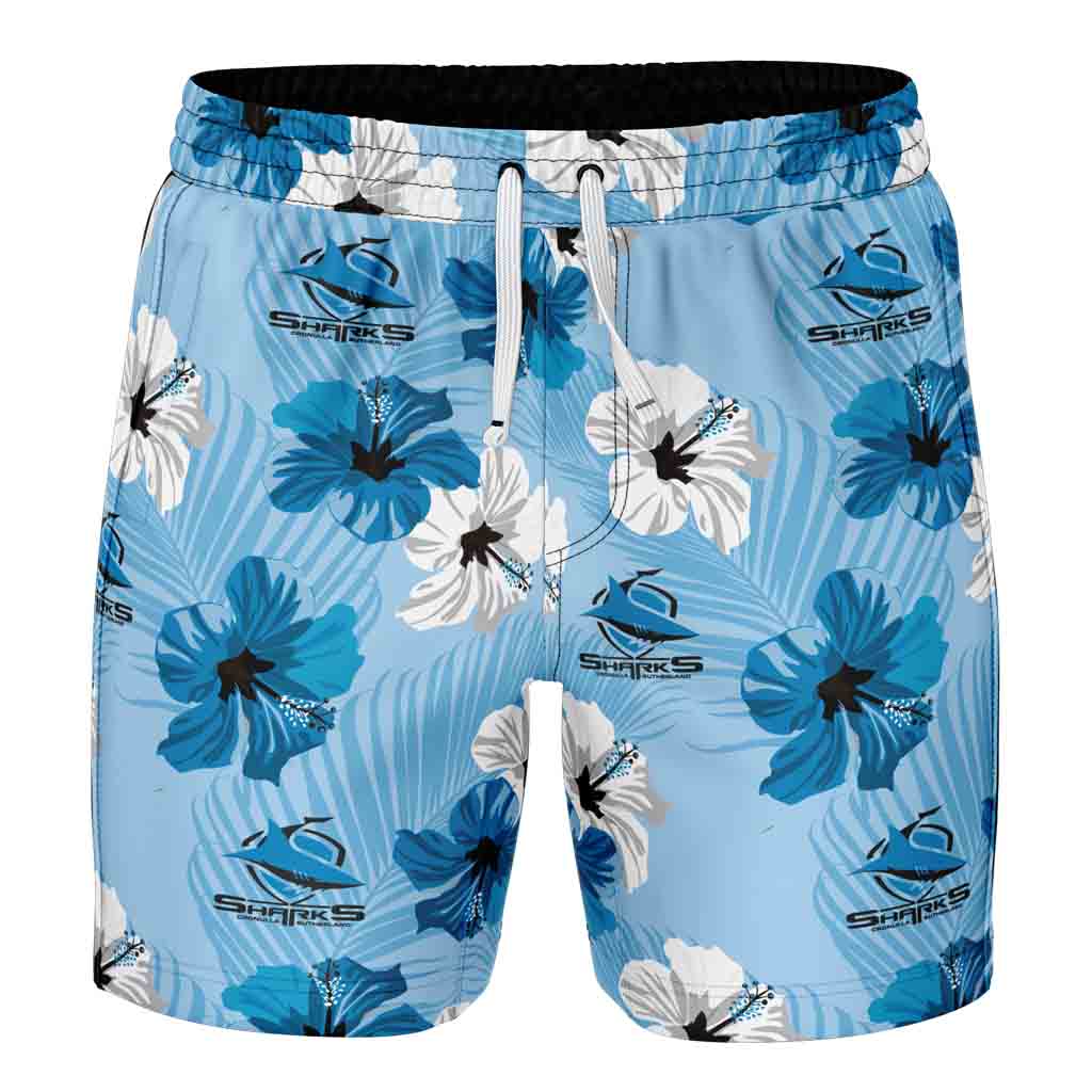 Cronulla Sharks 'Aloha' Volley Shorts Adult