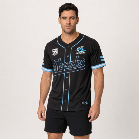 Cronulla Sharks 'Homer' Baseball Shirt Adult