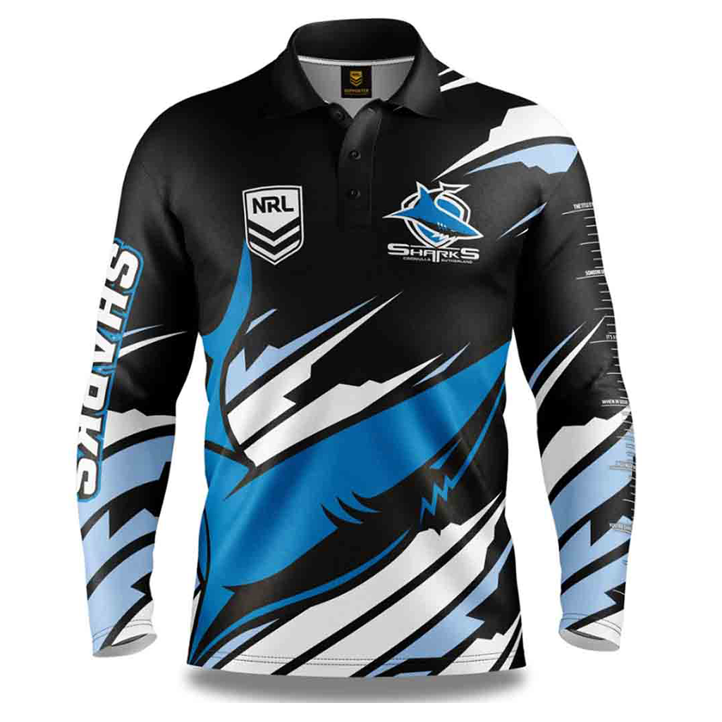 Cronulla Sharks 'Ignition' Fishing Shirt Adult