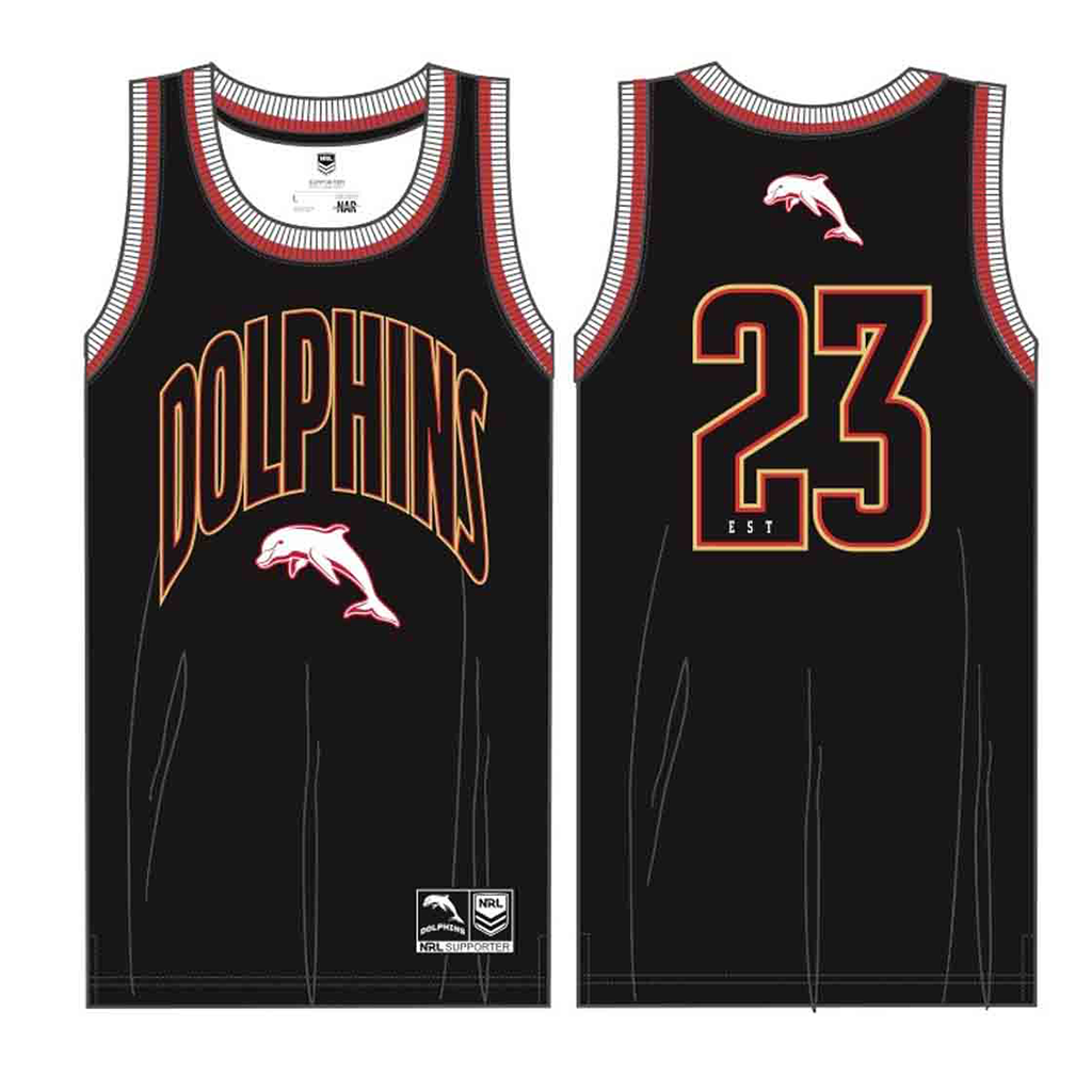 Dolphins Basketball Singlet Adult