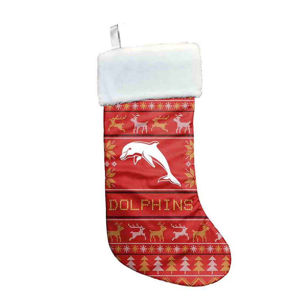Load image into Gallery viewer, Dolphins Xmas Stocking
