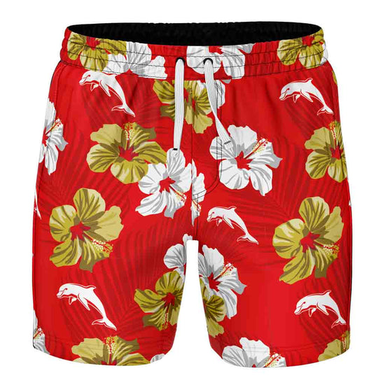 Load image into Gallery viewer, Dolphins &amp;#39;Aloha&amp;#39; Volley Shorts Adult
