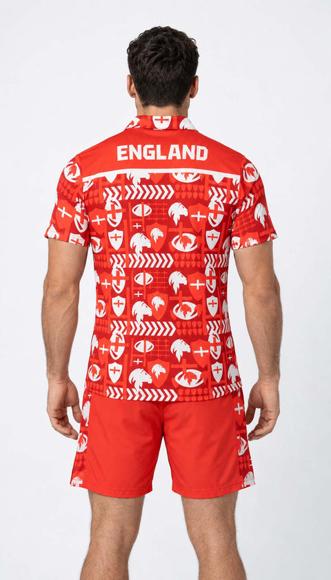 England RLWC 2026 Hawaiian Shirt Adult
