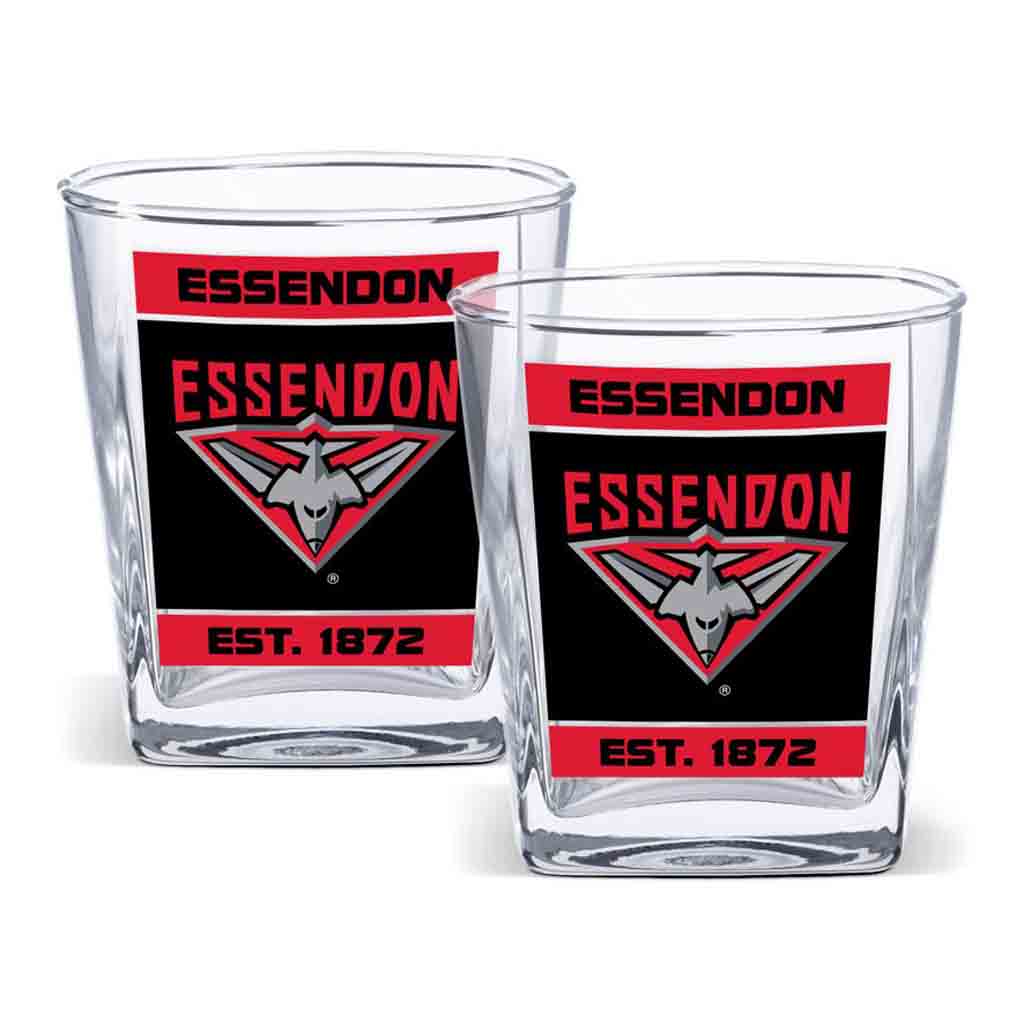 Essendon Bombers 2-Pack Spirit Glasses