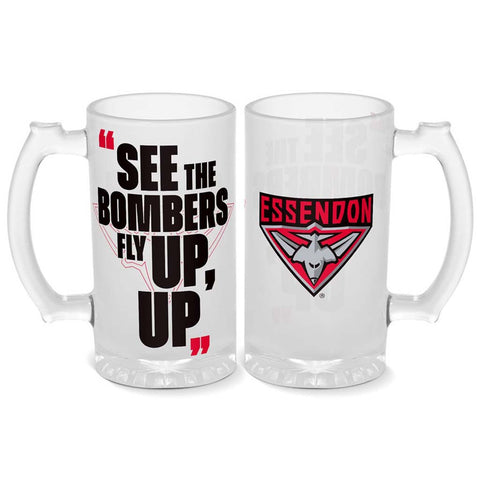 Essendon Bombers Frosted Stein 500mL