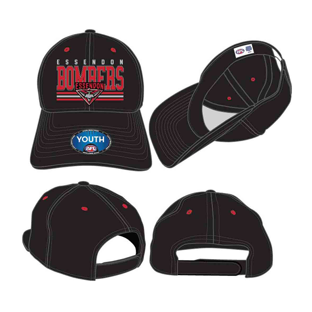 Essendon Bombers Wordmark Cap Youth