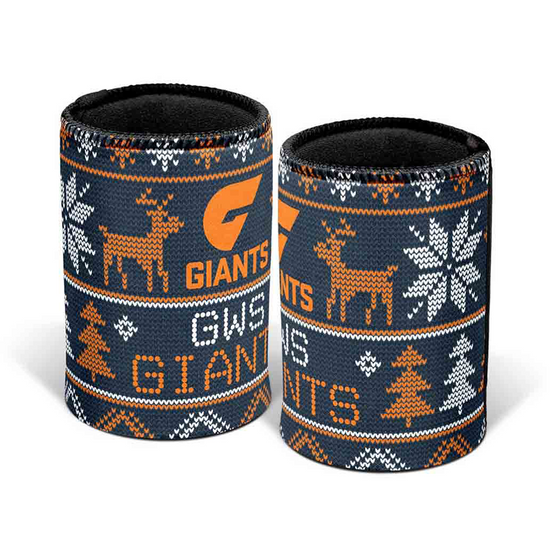 Load image into Gallery viewer, GWS Giants Xmas Can Cooler
