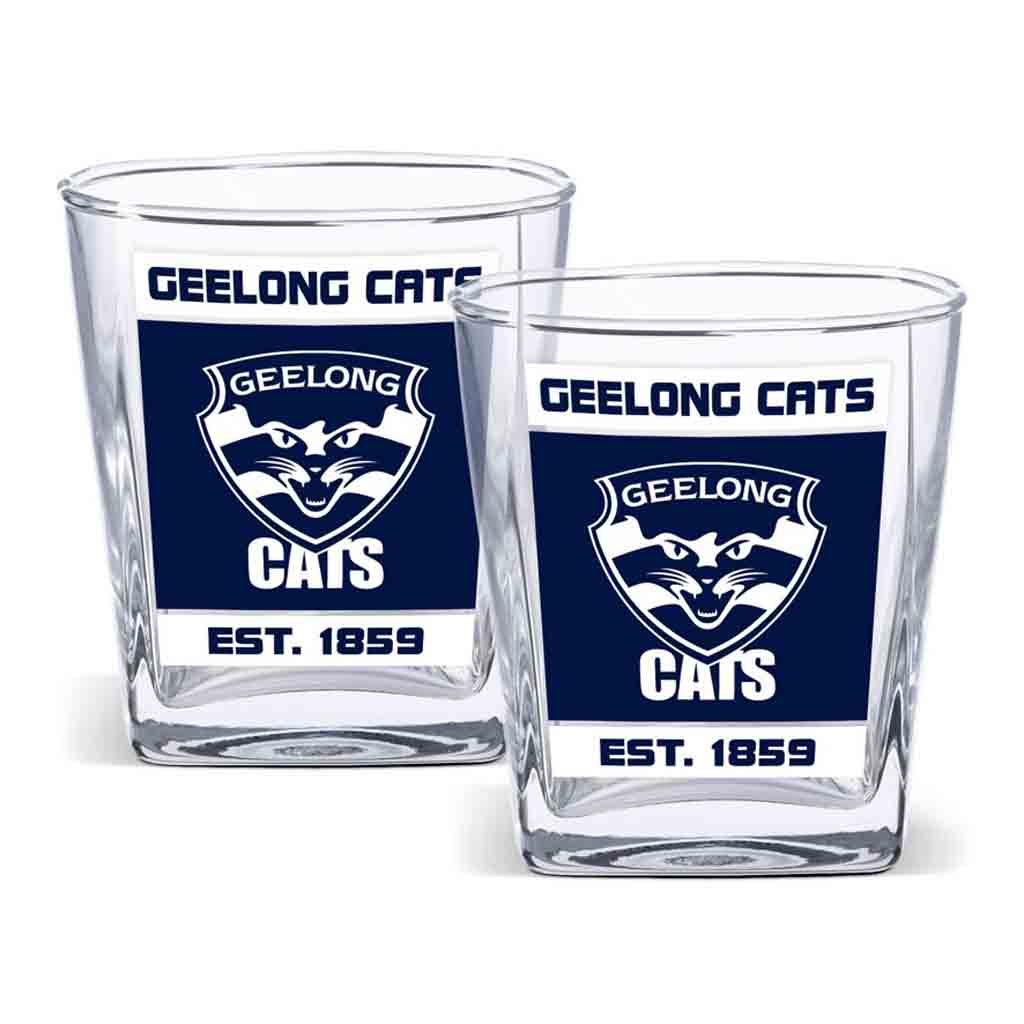Geelong Cats 2Pack Spirit Glasses Jerseys Megastore