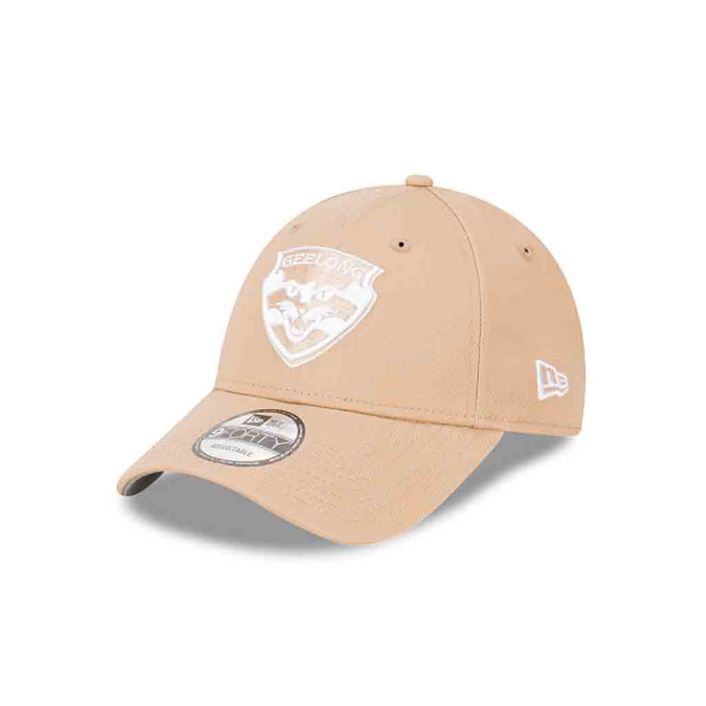 Geelong Cats 2024 Camel 9Forty Cloth Strap Cap