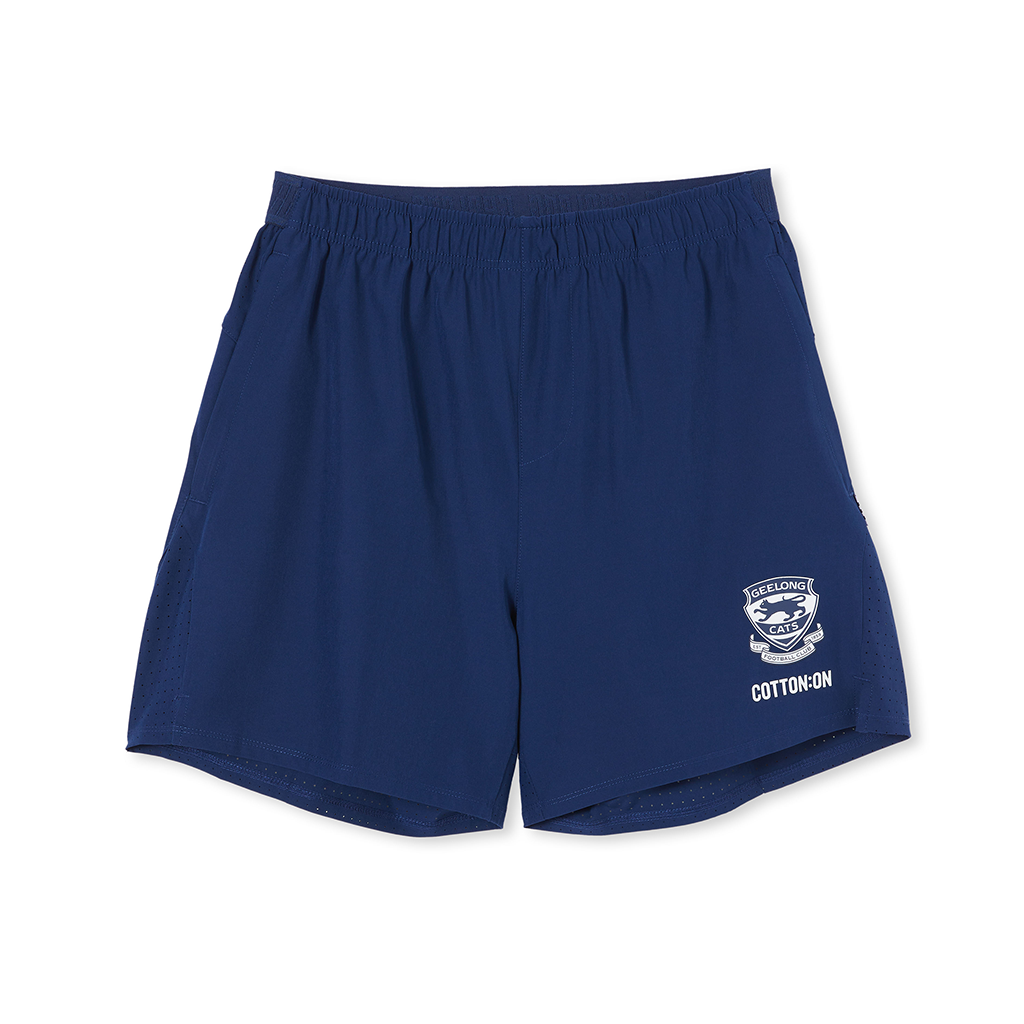 Geelong Cats 2024 Training Shorts Adult Jerseys Megastore geelong-cats-2024-training-shorts-adult-jerseys-megastore